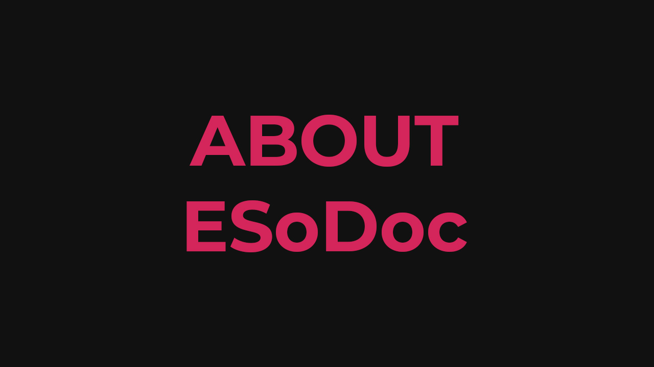 About ESoDoc